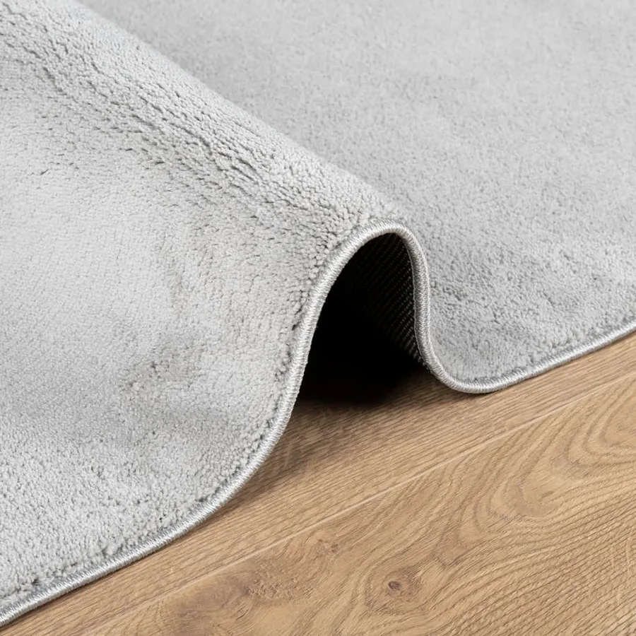 Tapis OVIEDO à poils courts gris 160x230 cm - 6
