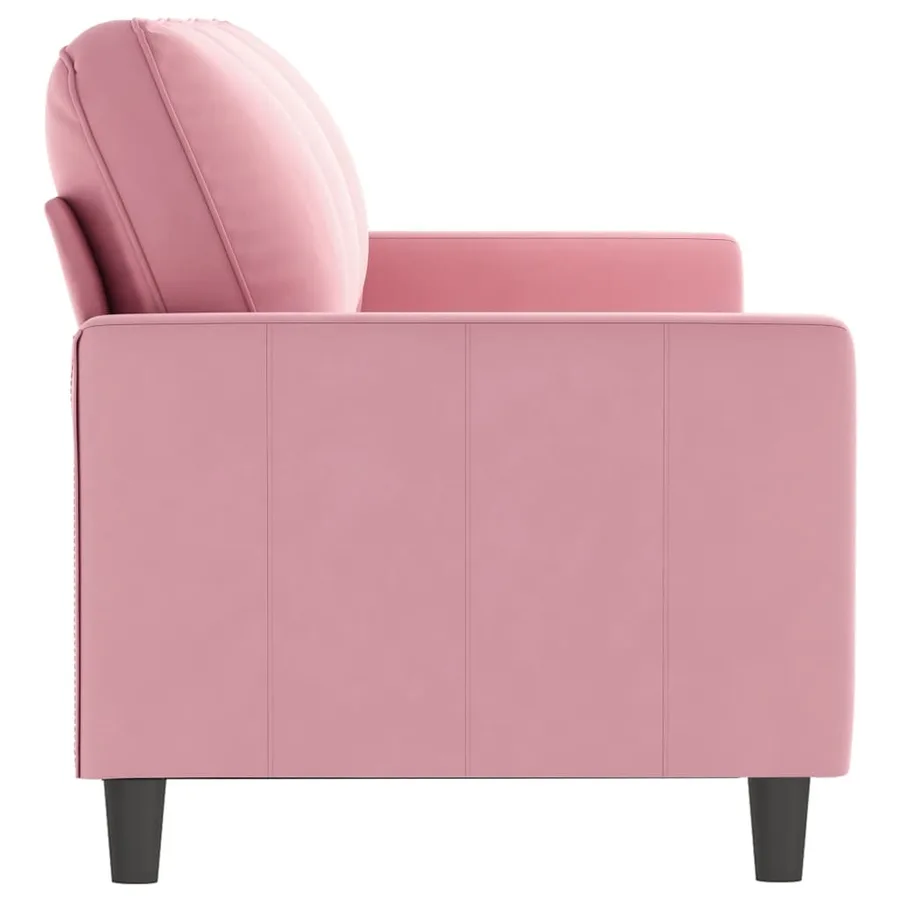 Canapé à 3 places Rose 180 cm Velours - 4