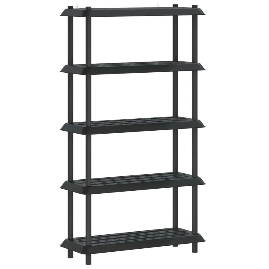 Unité de rangement 5 niveaux 100 x 40 x 177 cm PP Anthracite - 2