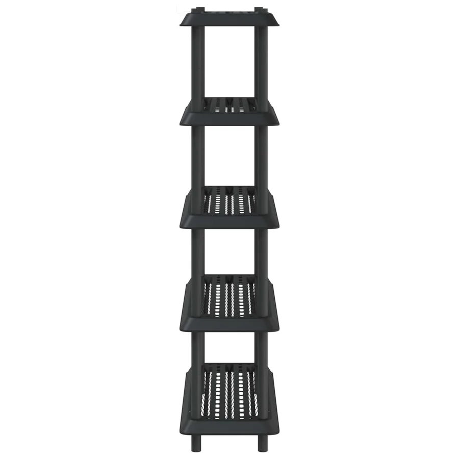 Unité de rangement 5 niveaux 100 x 40 x 177 cm PP Anthracite - 6