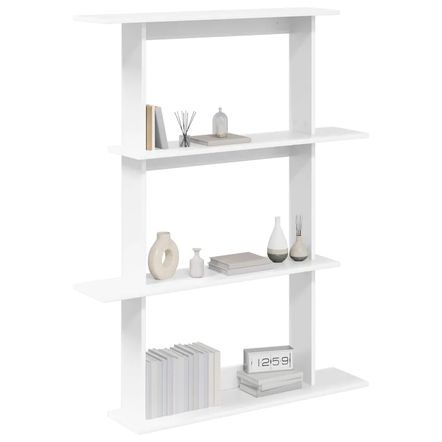 Étagère Murale Blanc 100 x 20 x 126 cm Bois d'ingénierie - 2