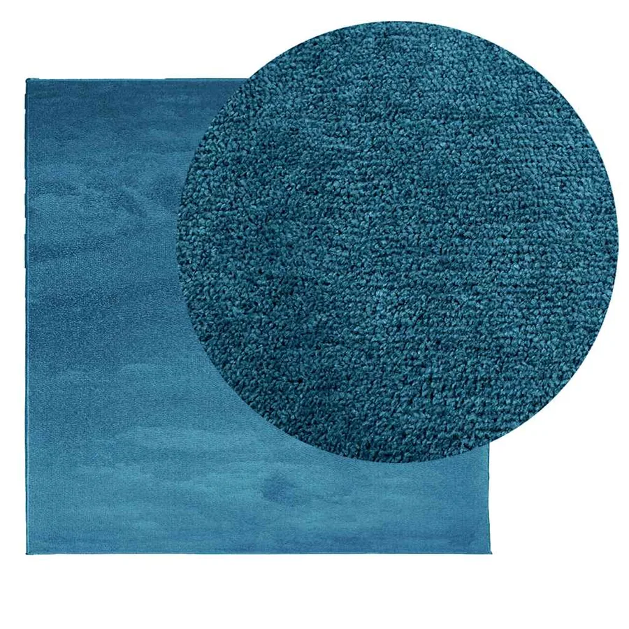 Tapis OVIEDO à poils courts turquoise 240x240 cm - 3