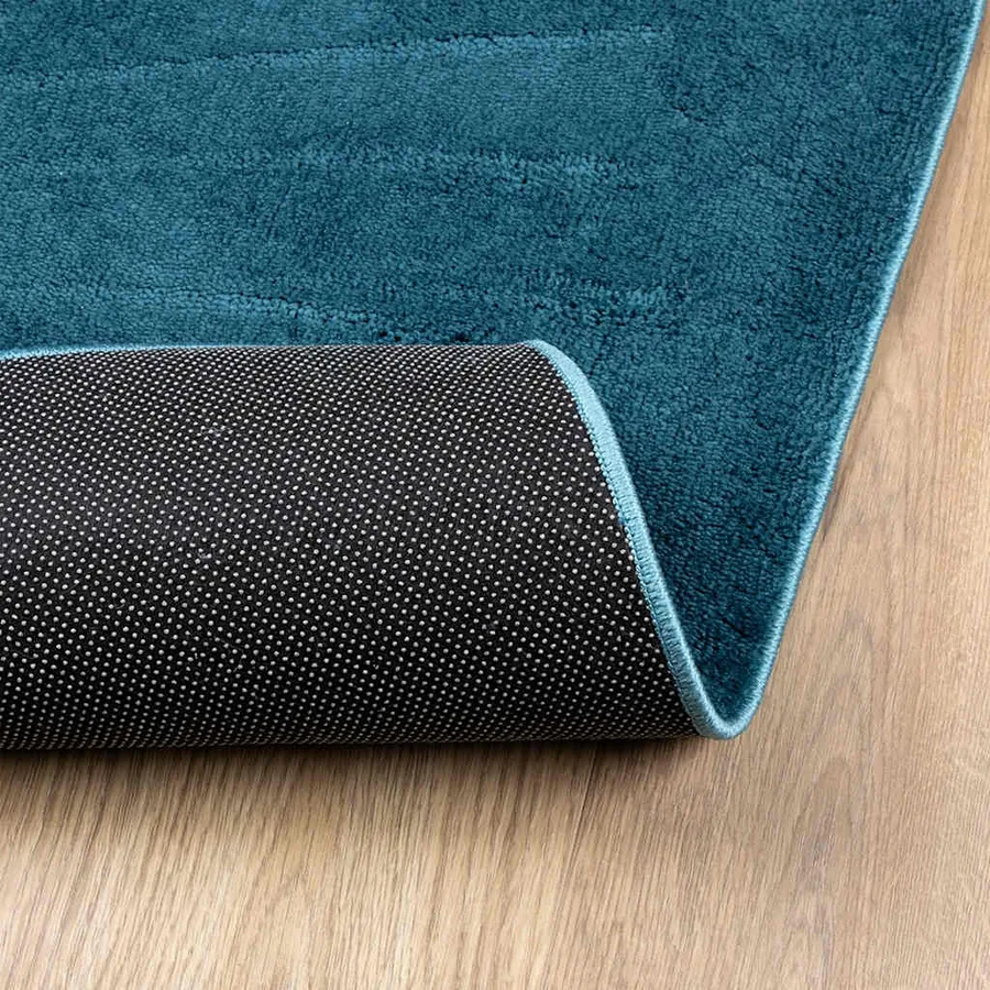 Tapis OVIEDO à poils courts turquoise 240x240 cm - 5