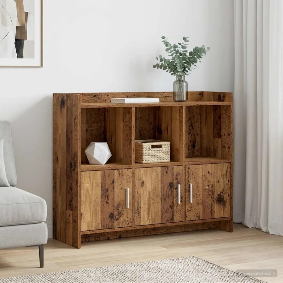 Buffet Bois ancien 98,5 x 33 x 80 cm Bois d'ingénierie
