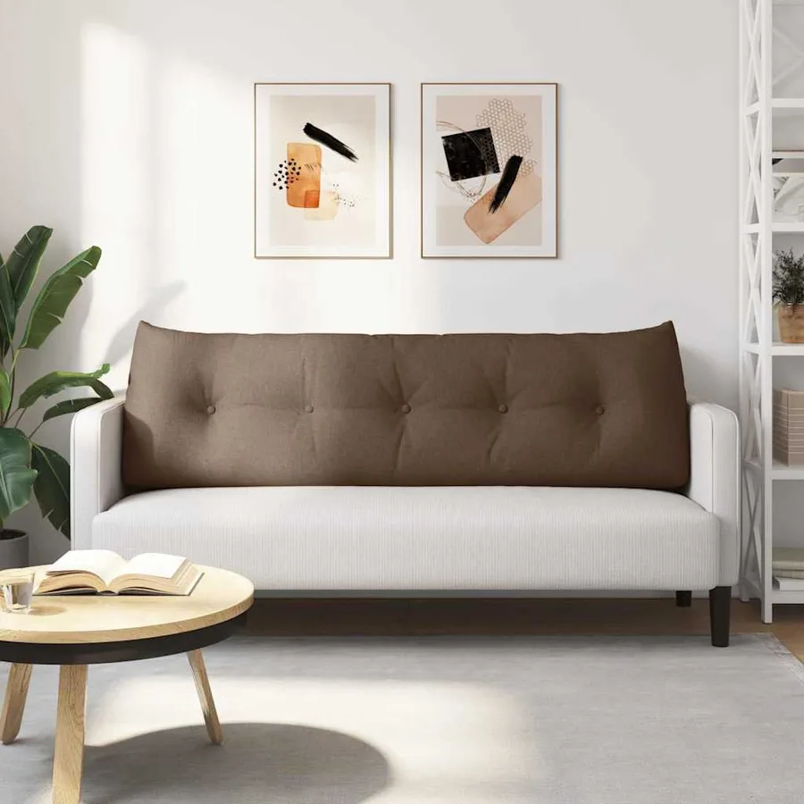 Coussin de Dos Marron 160 x 24 x 50 cm tissu - 4