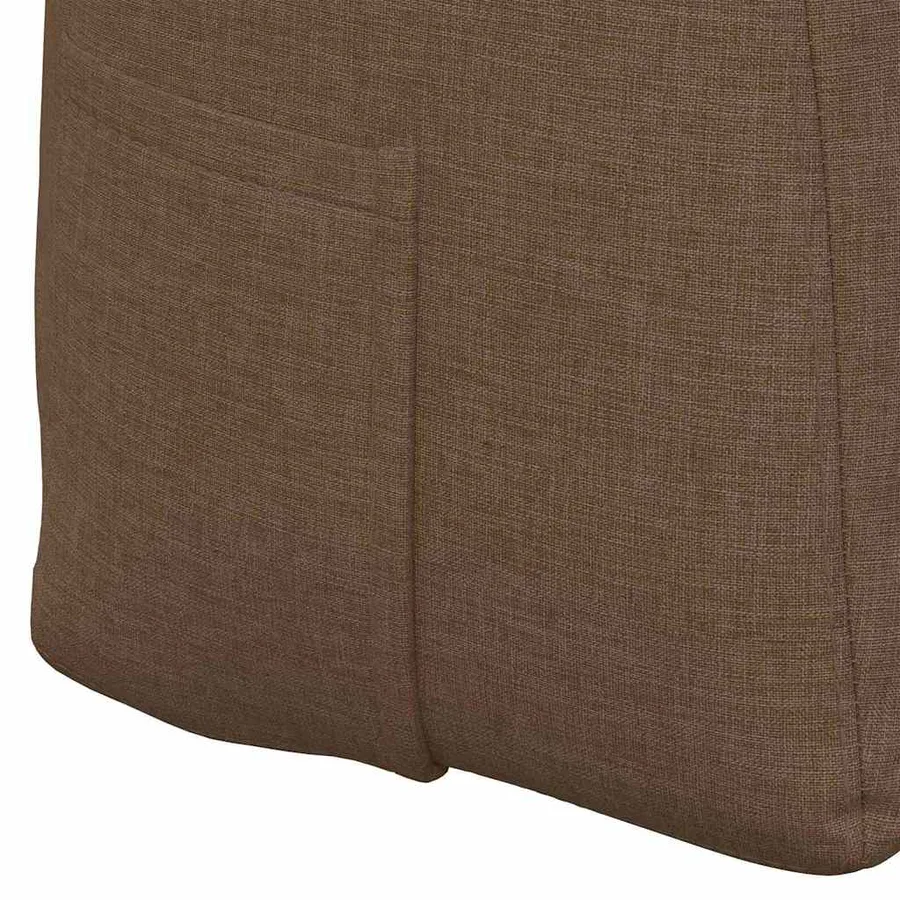Coussin de Dos Marron 160 x 24 x 50 cm tissu - 9