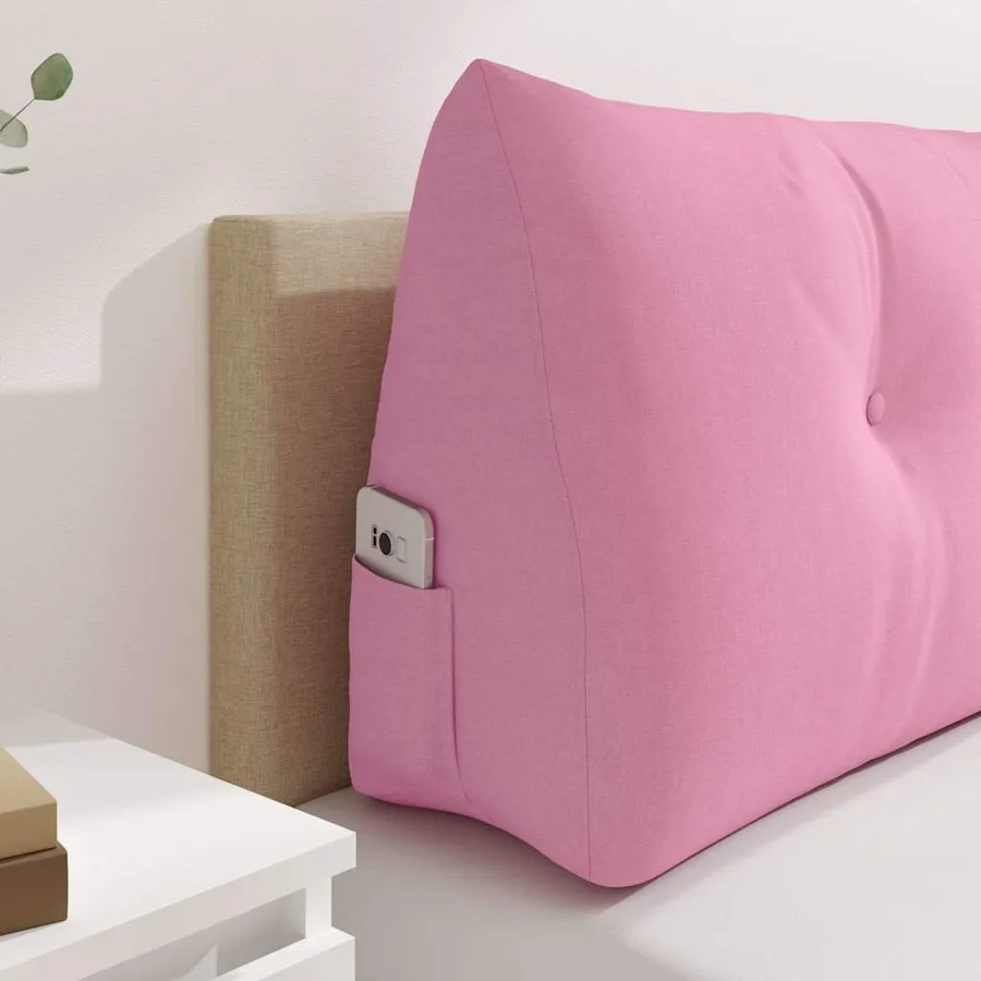 Coussin de Dos Rose 100 x 24 x 50 cm tissu - 5