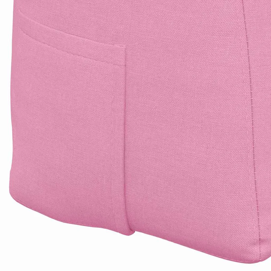 Coussin de Dos Rose 100 x 24 x 50 cm tissu - 9