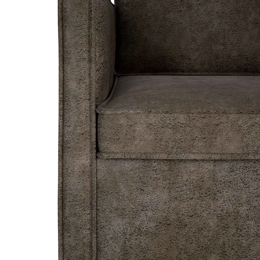 Ensemble de Canapés 2 pcs Gris foncé Tissu en suède synthétique - 5