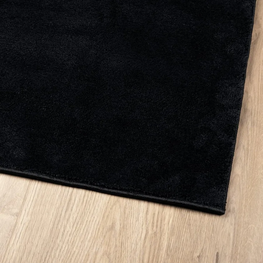 Tapis OVIEDO à poils courts noir 200x280 cm - 4