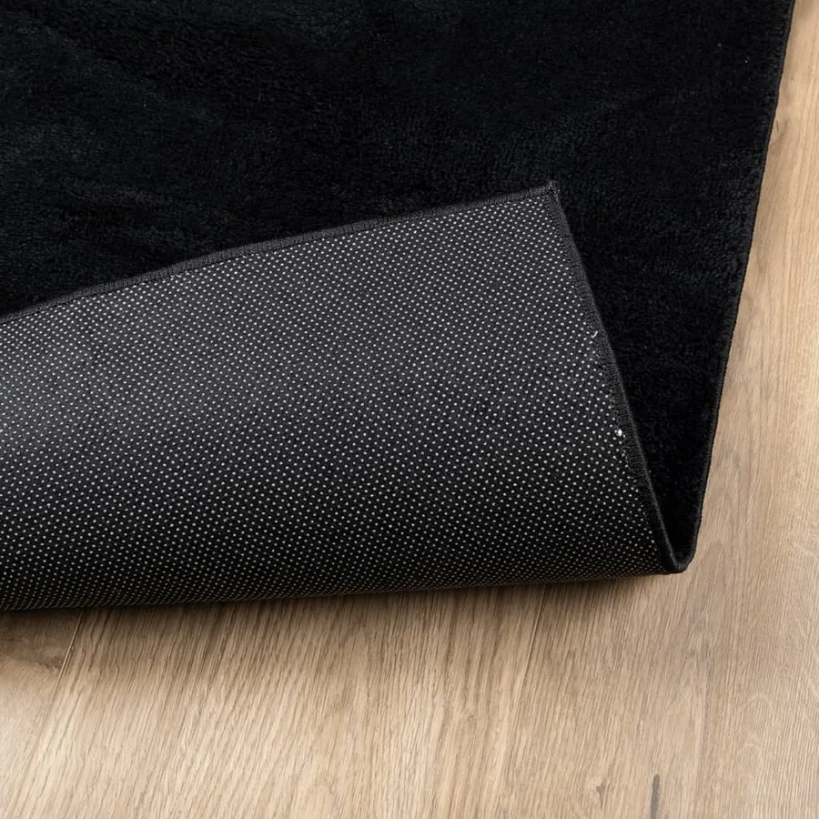 Tapis OVIEDO à poils courts noir 200x280 cm - 5