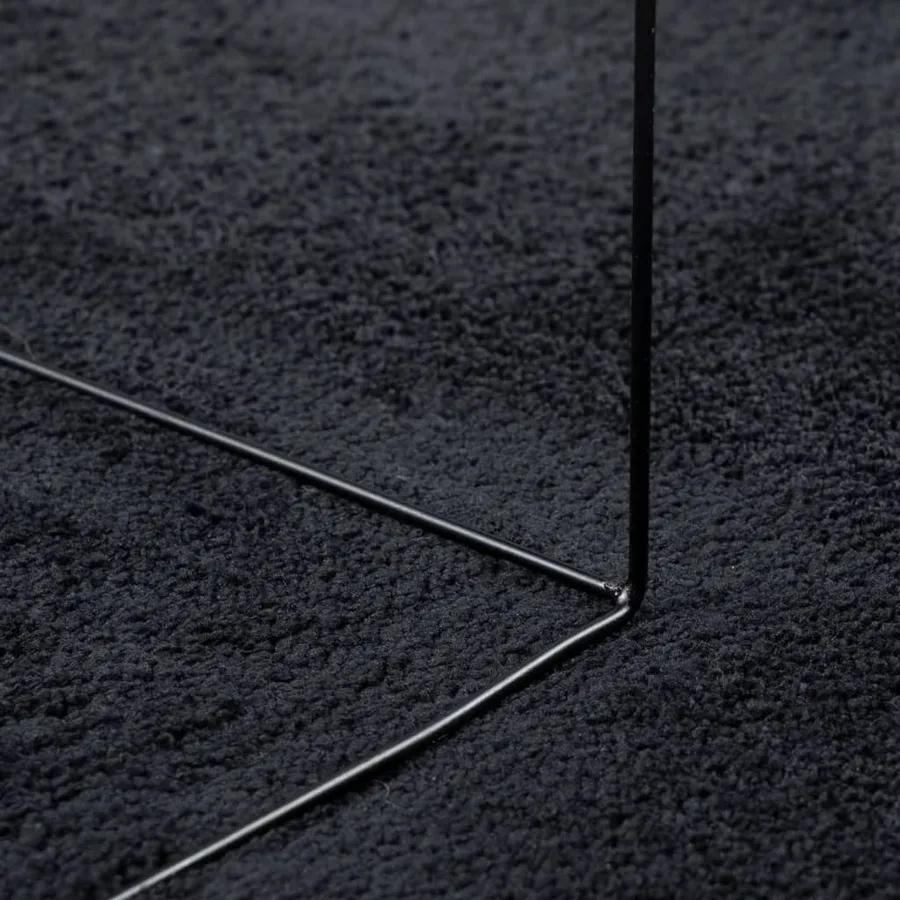 Tapis OVIEDO à poils courts noir 200x280 cm - 8