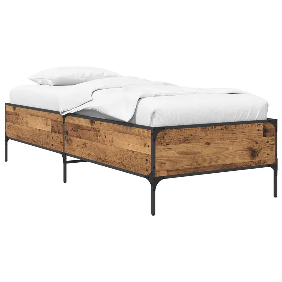 Cadre de lit Bois ancien 80 x 200 cm Bois d'ingénierie