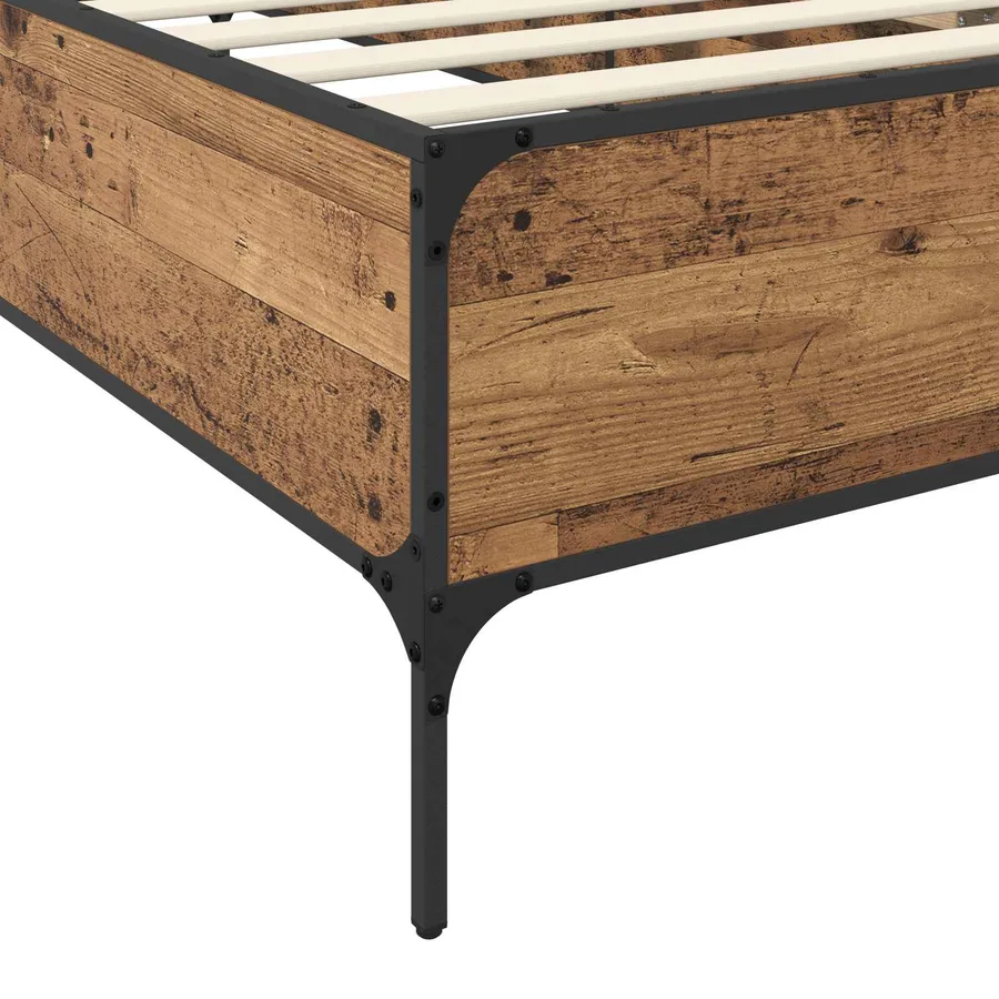 Cadre de lit Bois ancien 80 x 200 cm Bois d'ingénierie - 5