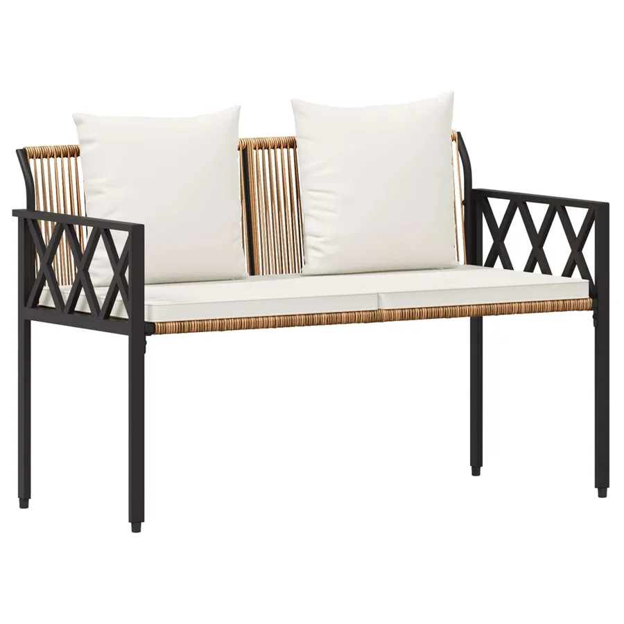 Bancs d'extérieur 2 -Seater 116 x 56 x 75 cm polyrotin - 2