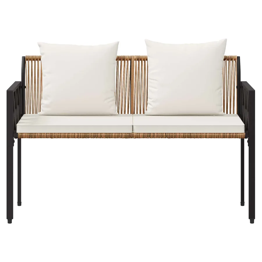Bancs d'extérieur 2 -Seater 116 x 56 x 75 cm polyrotin - 5
