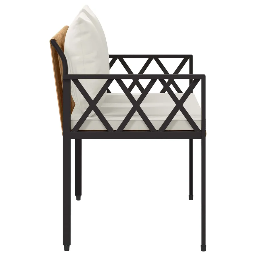 Bancs d'extérieur 2 -Seater 116 x 56 x 75 cm polyrotin - 6