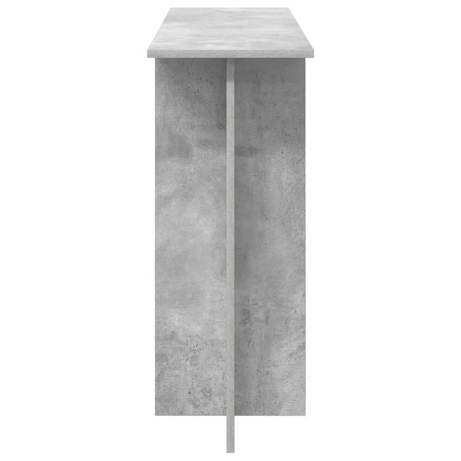 Table console Gris béton 100 x 30 x 75 cm Bois d'ingénierie - 6