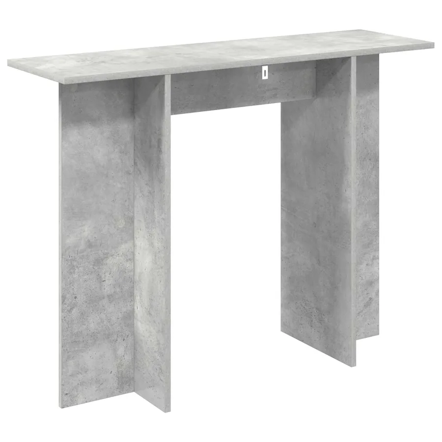 Table console Gris béton 100 x 30 x 75 cm Bois d'ingénierie - 7