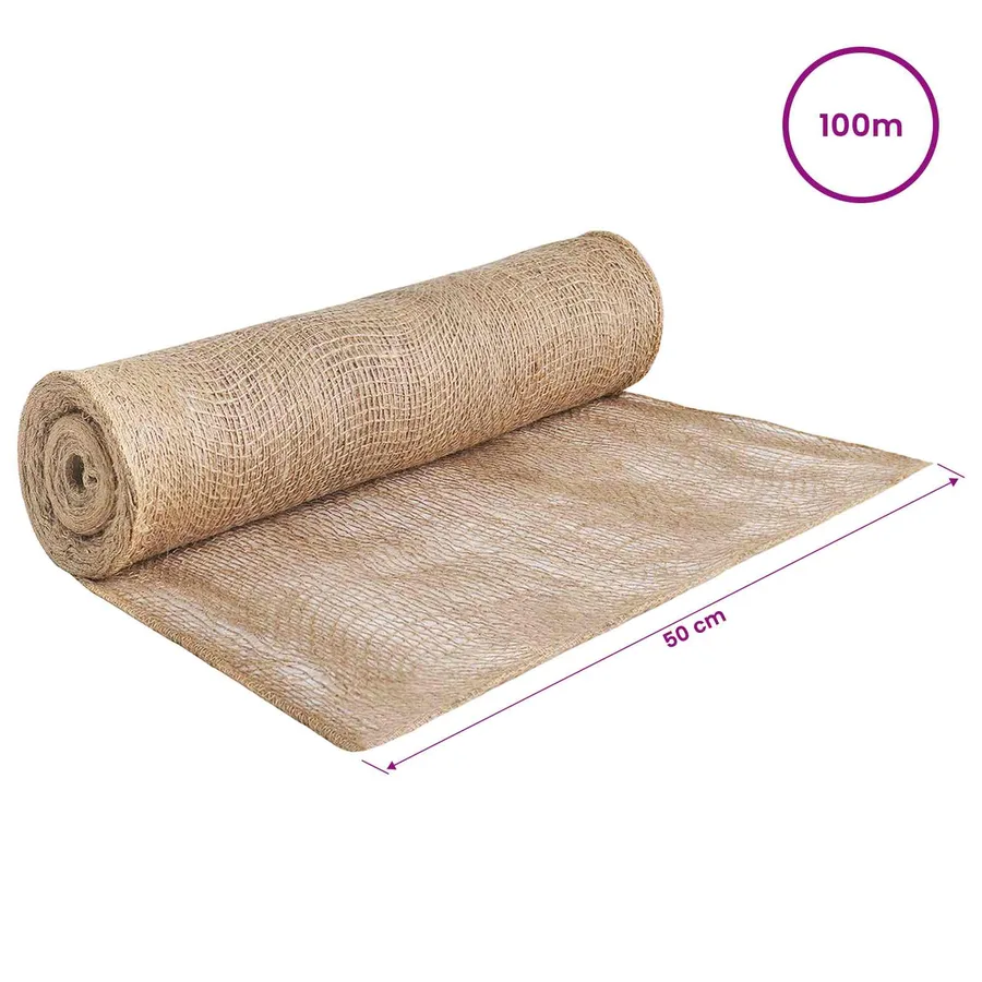 Rouleau de jute Naturel 50 x 10000 cm - 6
