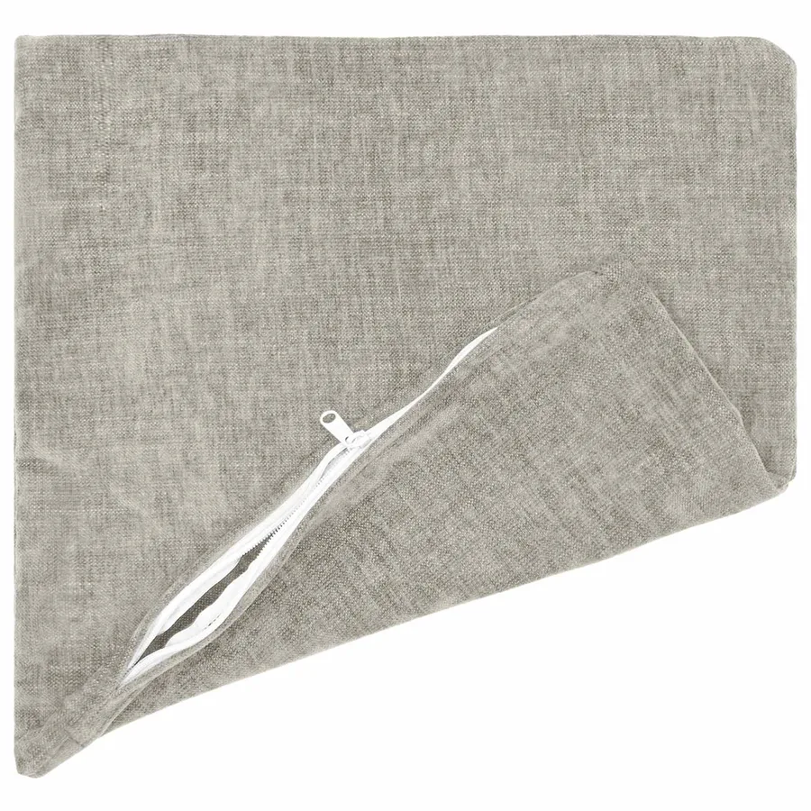 Housse de coussin 6 pcs HEERLEN Gris clair 40 x 40 cm - 3