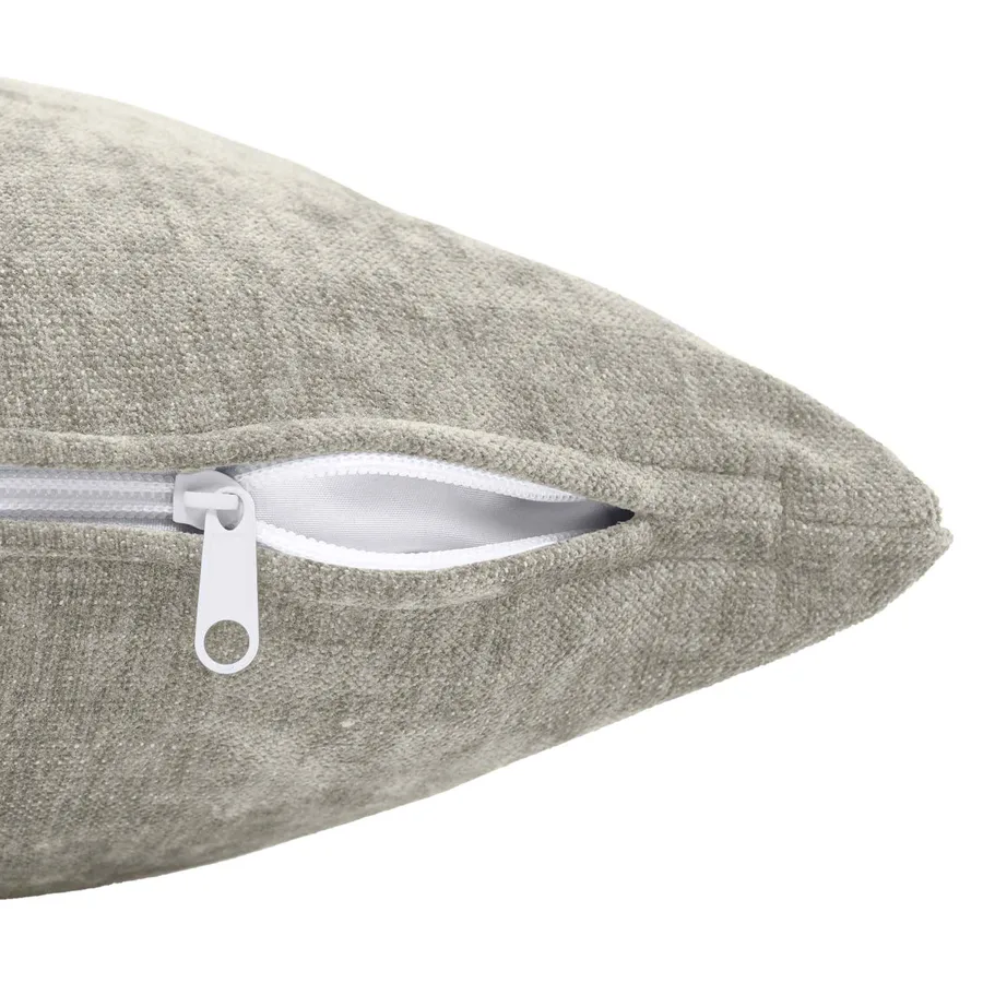 Housse de coussin 6 pcs HEERLEN Gris clair 40 x 40 cm - 5