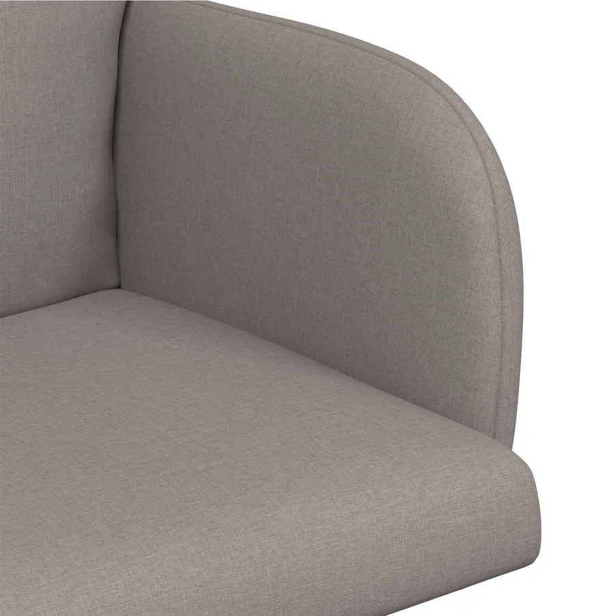 Chaises de salle à manger 6 pcs Tissu Taupe 60 x 56 x 96 cm - 6