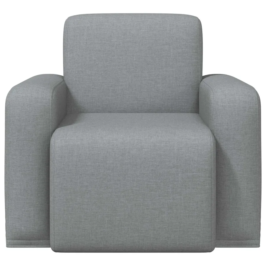 Fauteuil Gris clair Tissu - 3