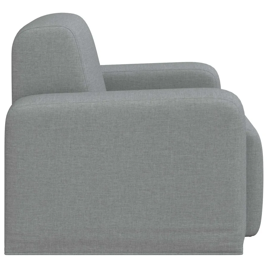 Fauteuil Gris clair Tissu - 4