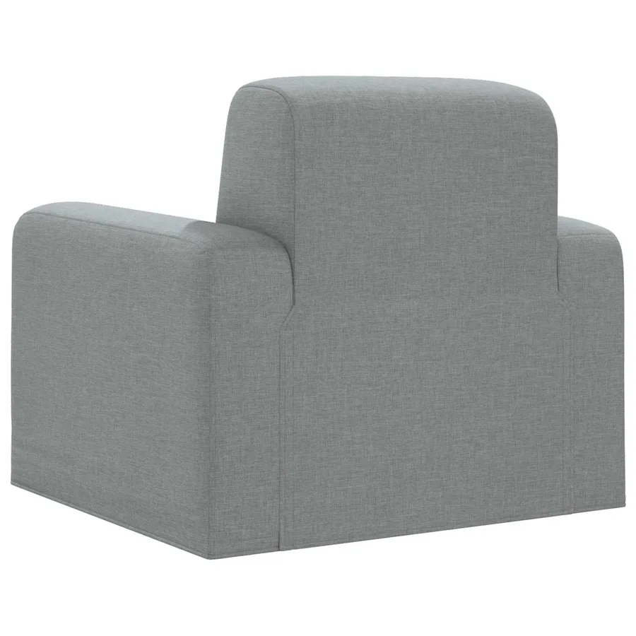 Fauteuil Gris clair Tissu - 5