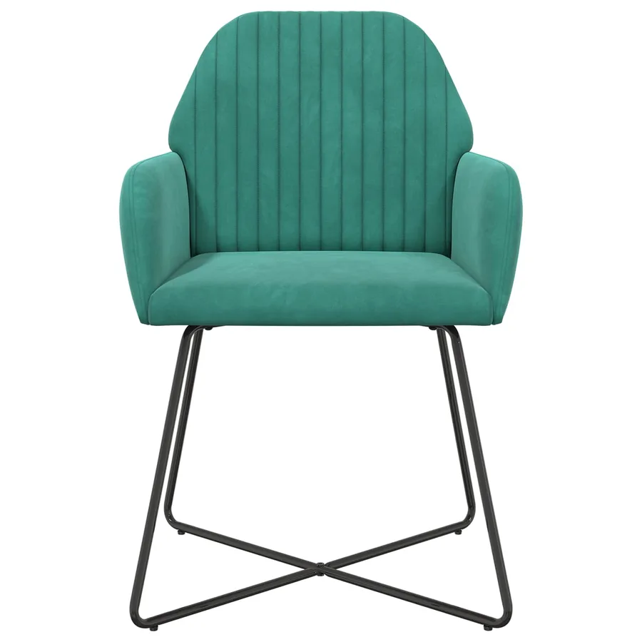 Chaises de salle à manger 6 pcs Velours Turquoise - 3