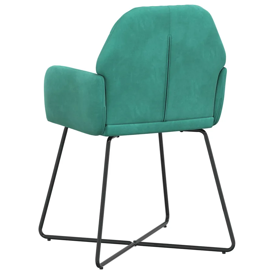 Chaises de salle à manger 6 pcs Velours Turquoise - 5