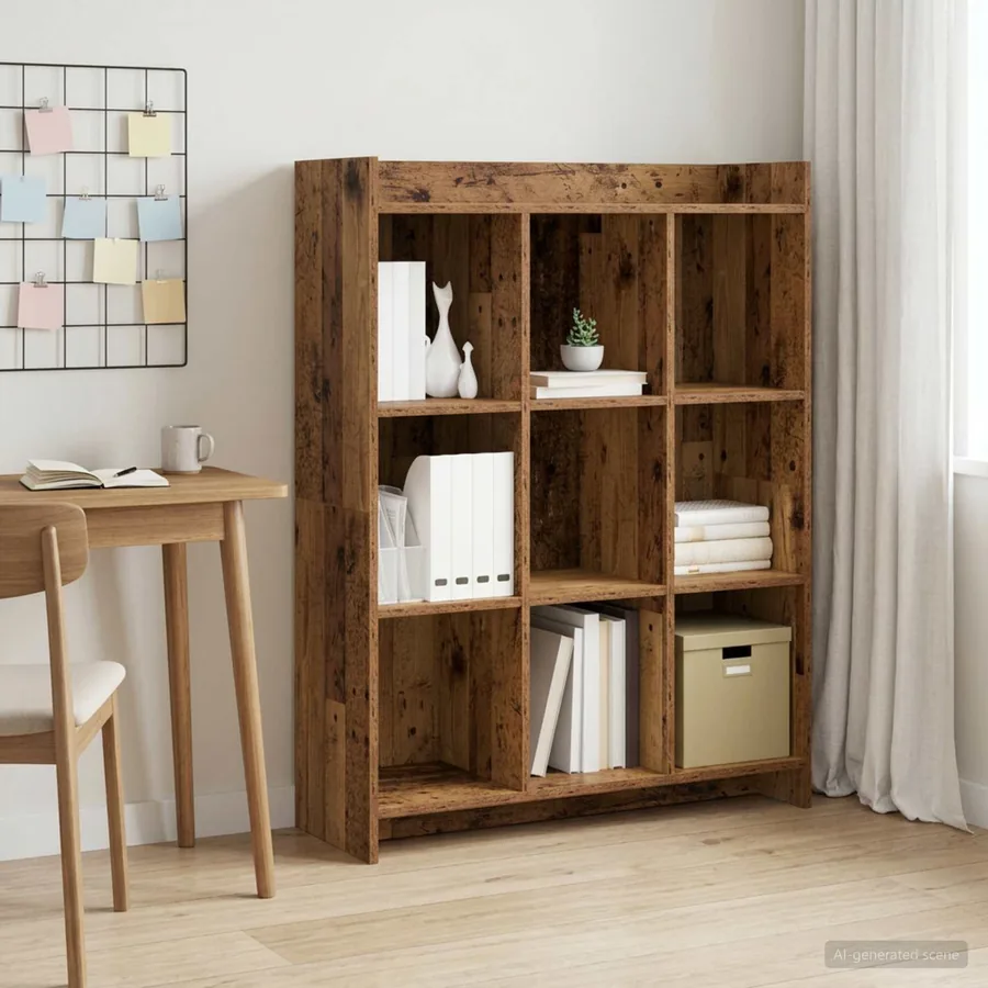 Bibliothèque Bois ancien 87,5 x 30 x 111 cm Bois d'ingénierie
