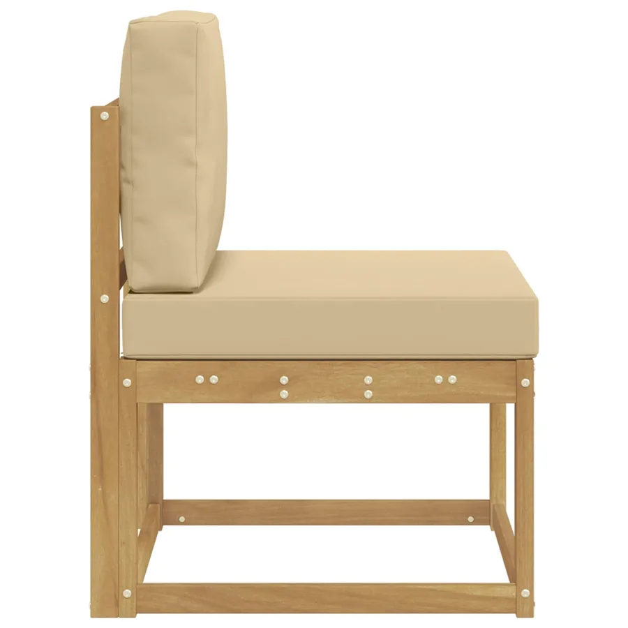 Ensemble de canapés d'extérieur Blanc et Beige 59 x 63 x 73 cm - 4