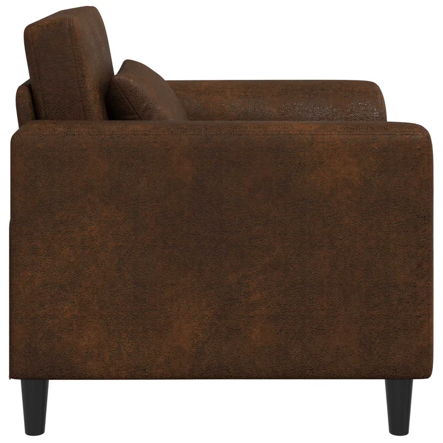 Fauteuil Marron Simili daim - 4