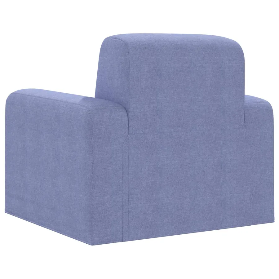 Fauteuil Bleu denim Tissu - 5