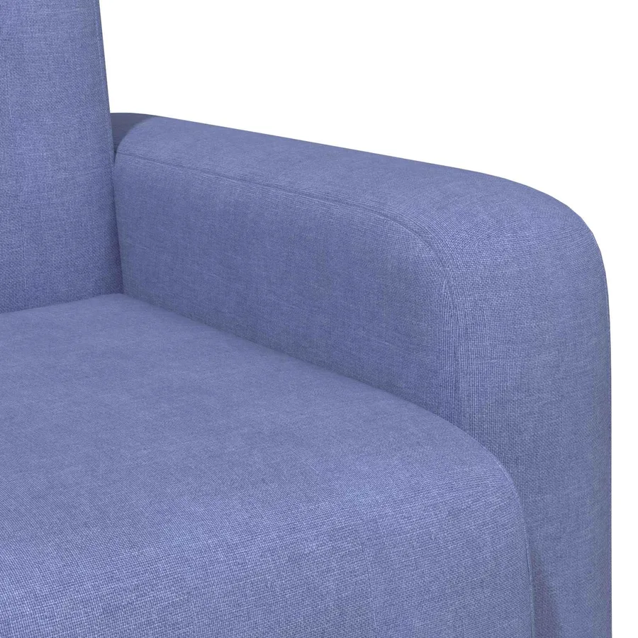 Fauteuil Bleu denim Tissu - 6