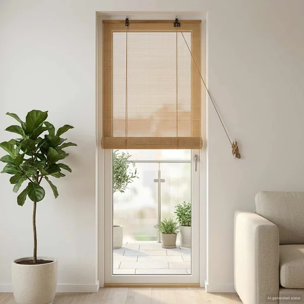 Store enrouleur Marron 70 x 220 cm Bambou