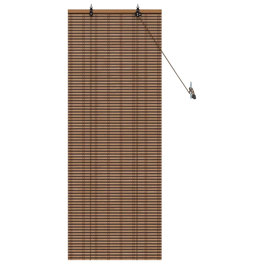 Store enrouleur Marron 40 x 160 cm Bambou - 3