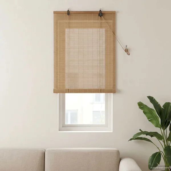 Store enrouleur Marron 50 x 160 cm Bambou