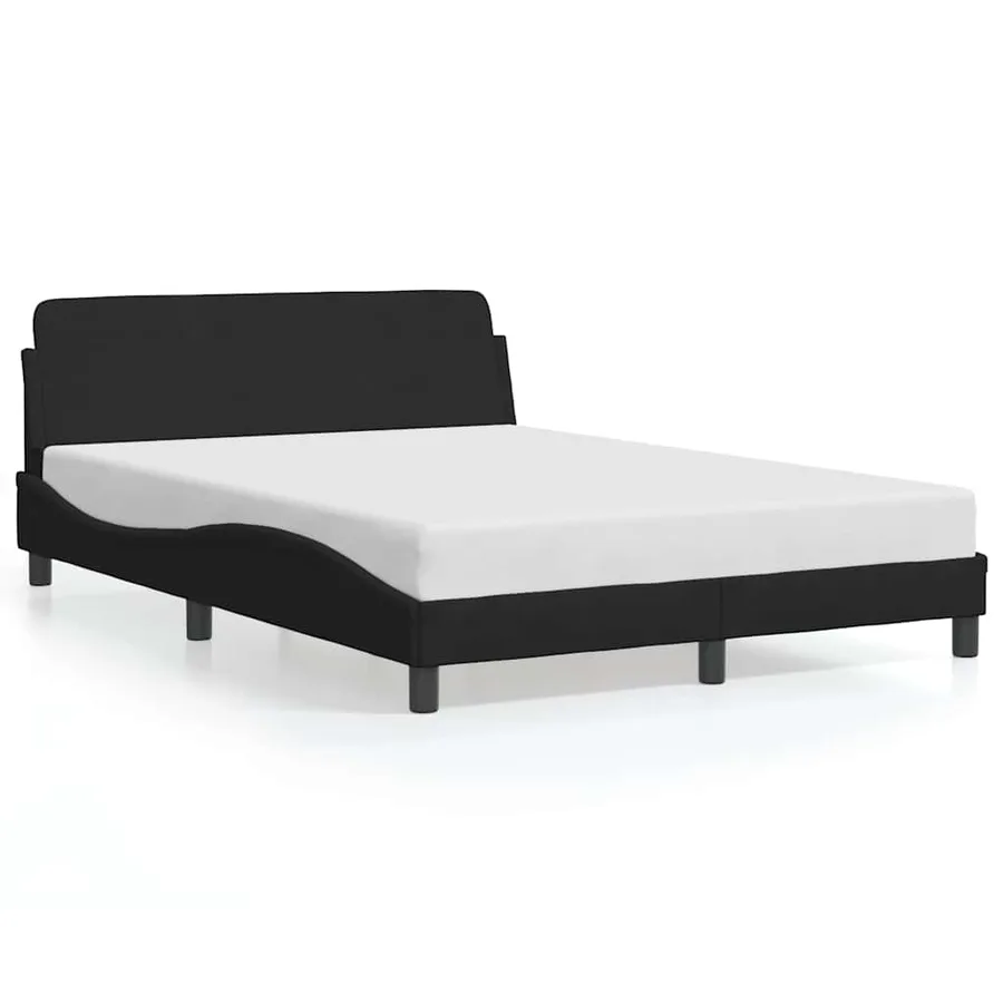 Cadre de lit Dover noir 140x200 cm velours - 2