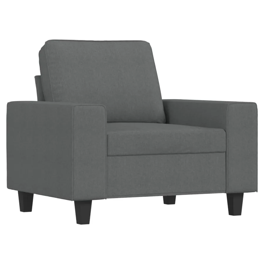 Fauteuil Gris foncé 60 cm Tissu - 2