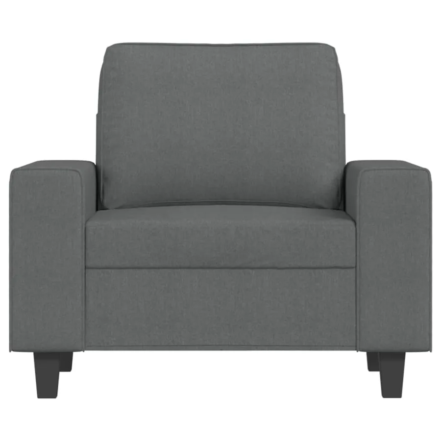 Fauteuil Gris foncé 60 cm Tissu - 3