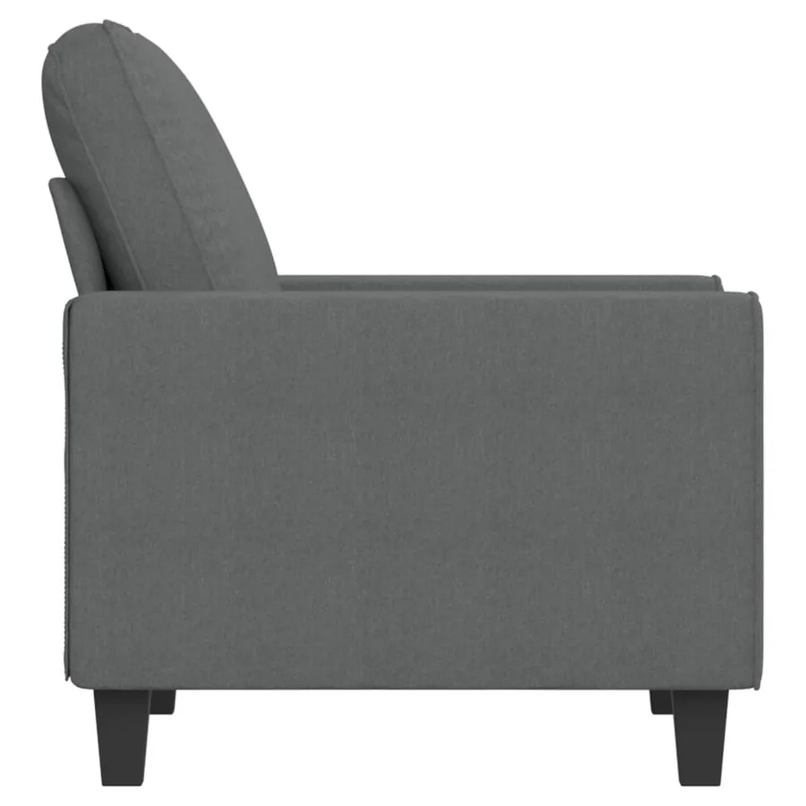 Fauteuil Gris foncé 60 cm Tissu - 4