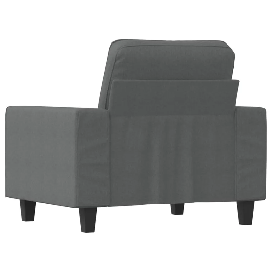 Fauteuil Gris foncé 60 cm Tissu - 5
