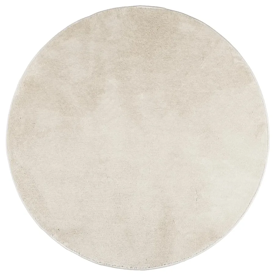 Tapis OVIEDO à poils courts beige Ø 160 cm - 2