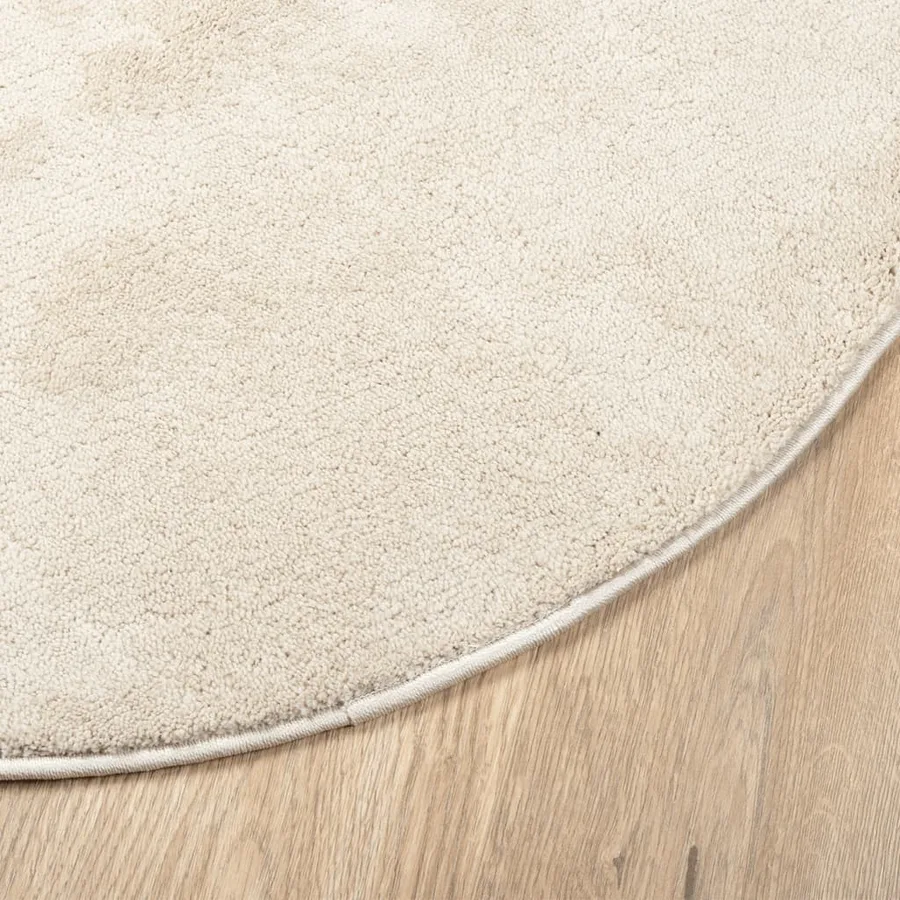 Tapis OVIEDO à poils courts beige Ø 160 cm - 4