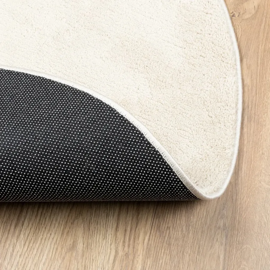 Tapis OVIEDO à poils courts beige Ø 160 cm - 5