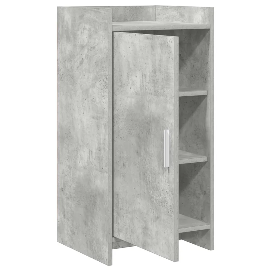Buffet Gris béton 40 x 36 x 80 cm Bois d'ingénierie - 4