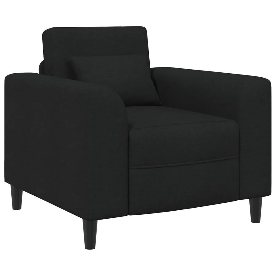 Fauteuil Noir Tissu - 2